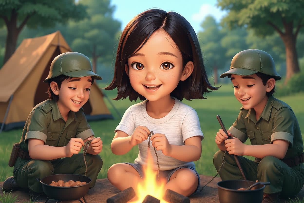 Aahana's Mountain Adventure — illustration for page 4