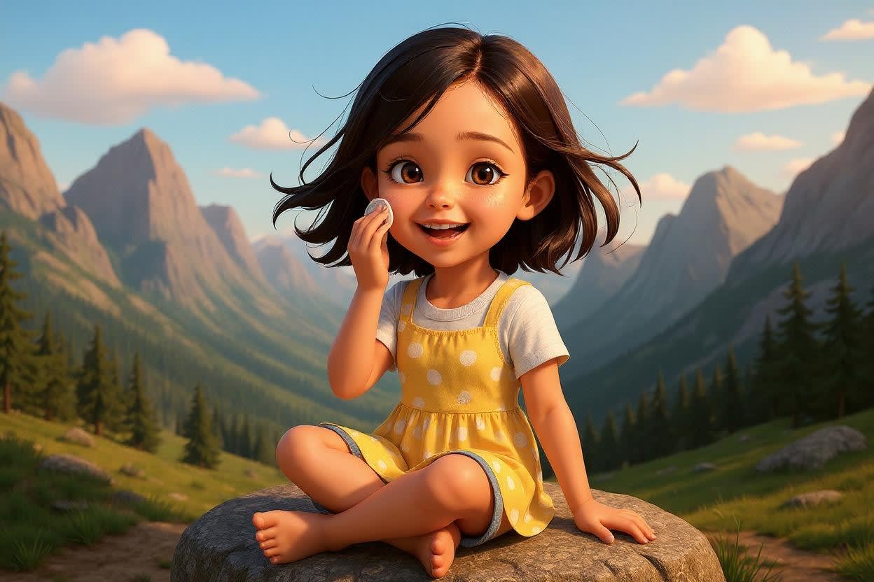 Aahana's Mountain Adventure — illustration for page 7
