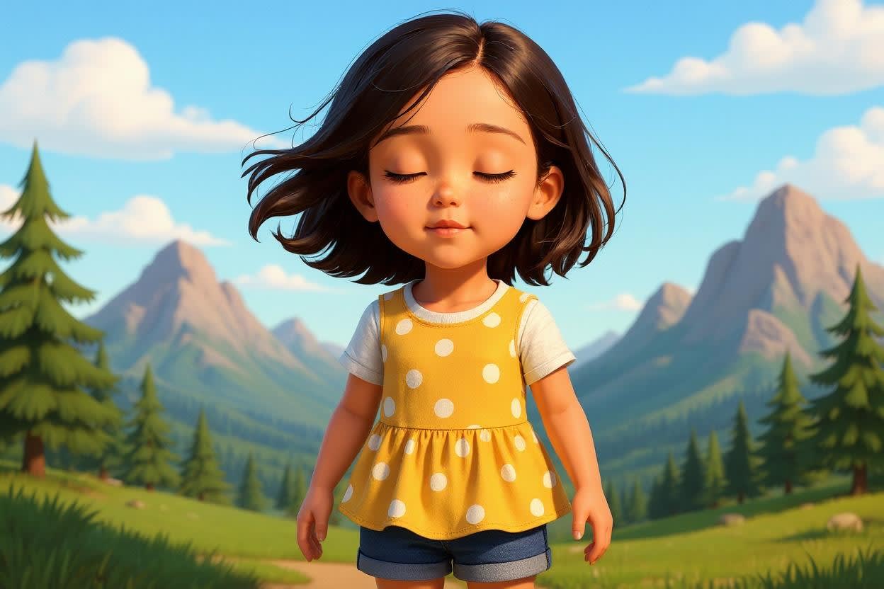 Aahana's Mountain Adventure — illustration for page 8