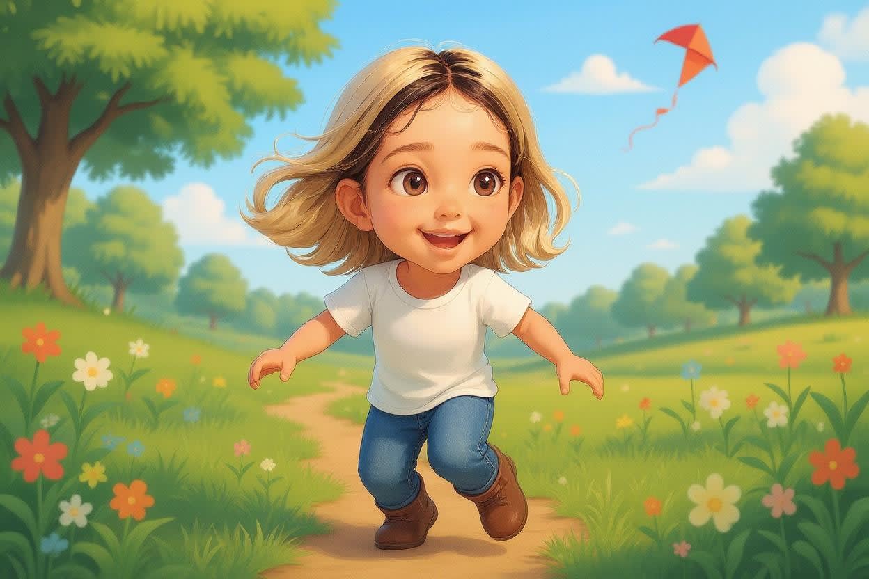 Shreya's Mountain Adventure — illustration for page 2