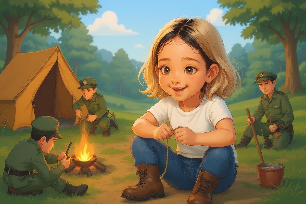 Shreya's Mountain Adventure — illustration for page 4