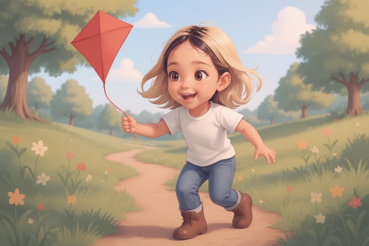 Shreya's Mountain Adventure — illustration for page 9