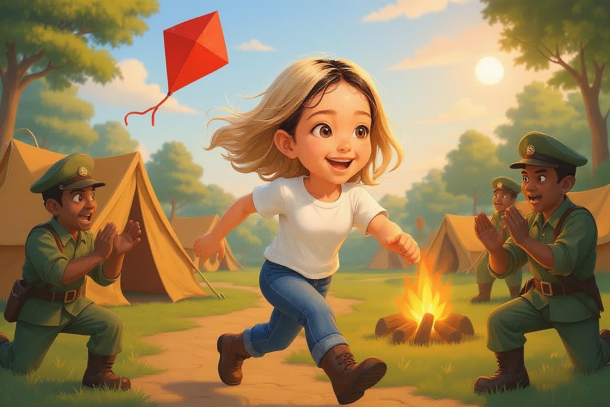 Shreya's Mountain Adventure — illustration for page 10