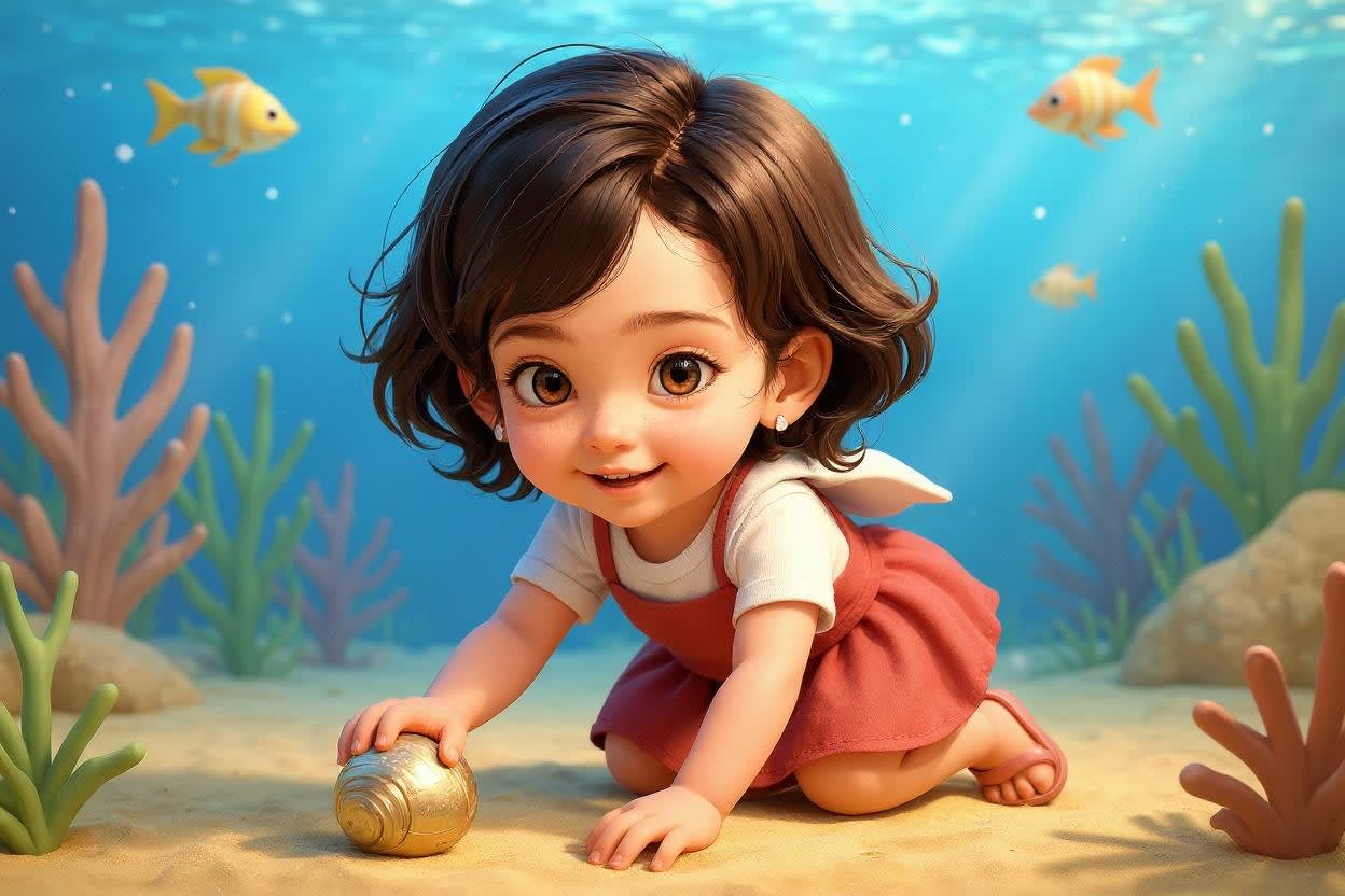 Yana's Underwater Adventure — illustration for page 4