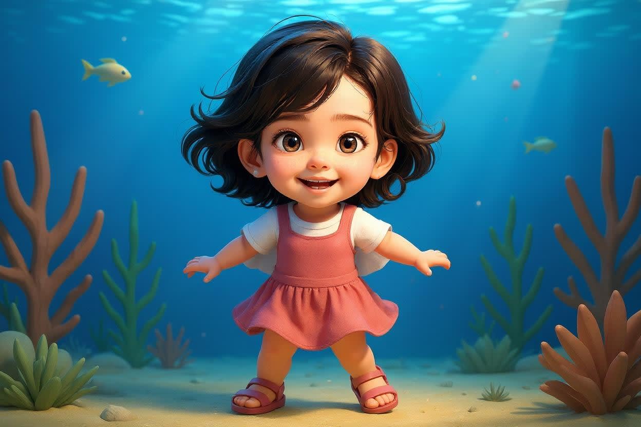 Yana's Underwater Adventure — illustration for page 6