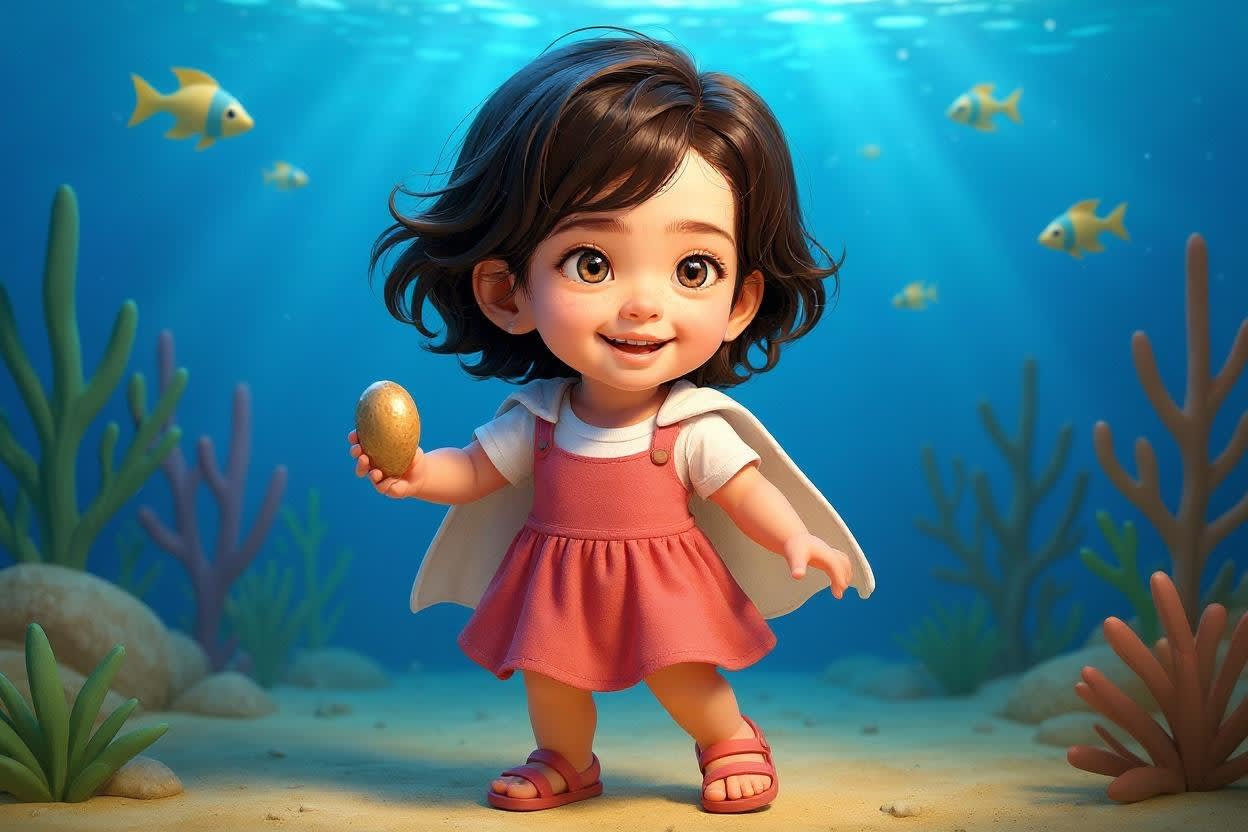 Yana's Underwater Adventure — illustration for page 11