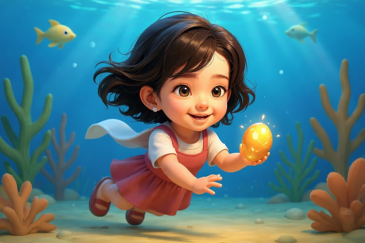 Yana's Underwater Adventure — illustration for page 12