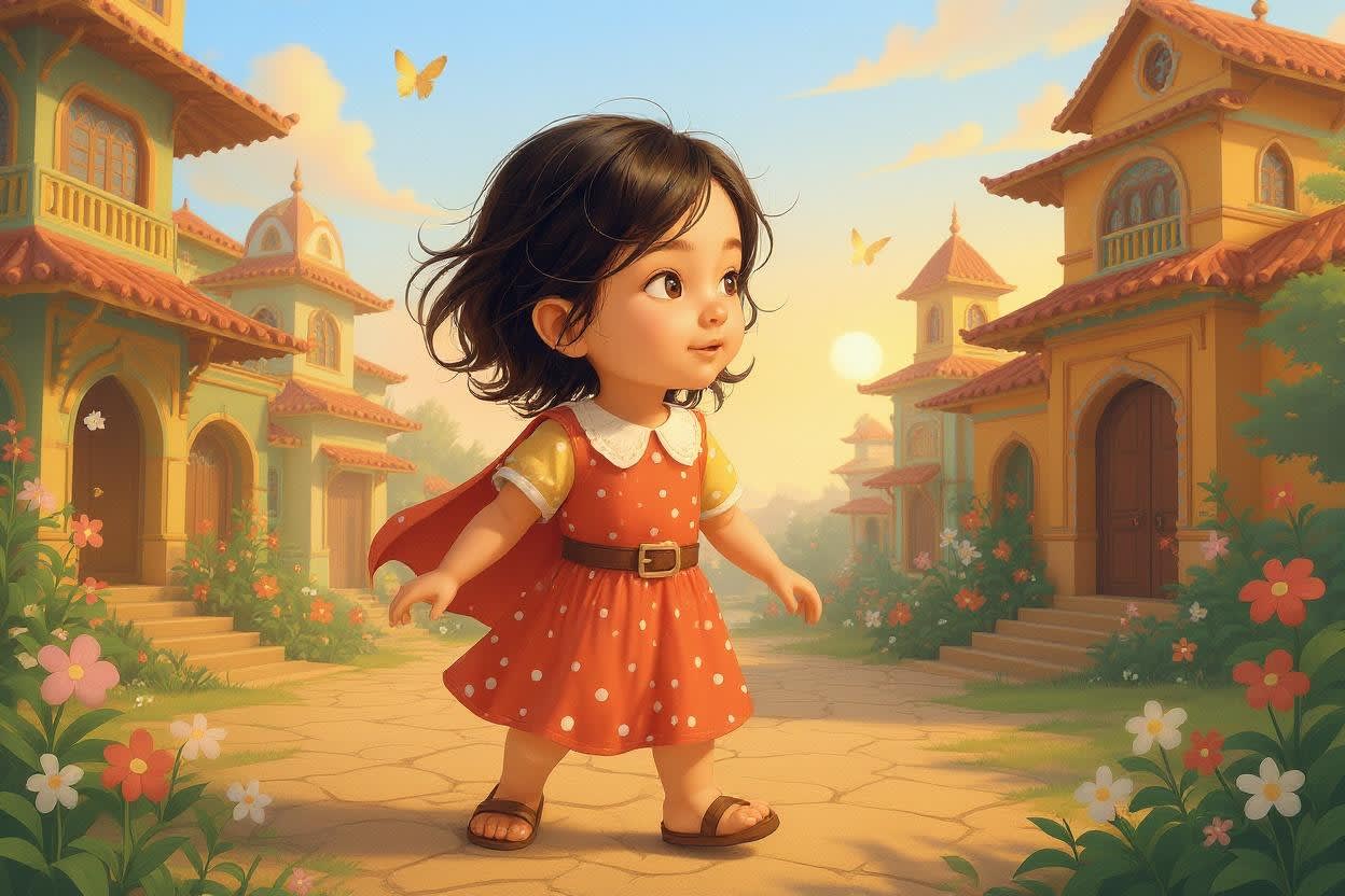 Aahana and the Magical Quest — illustration for page 1