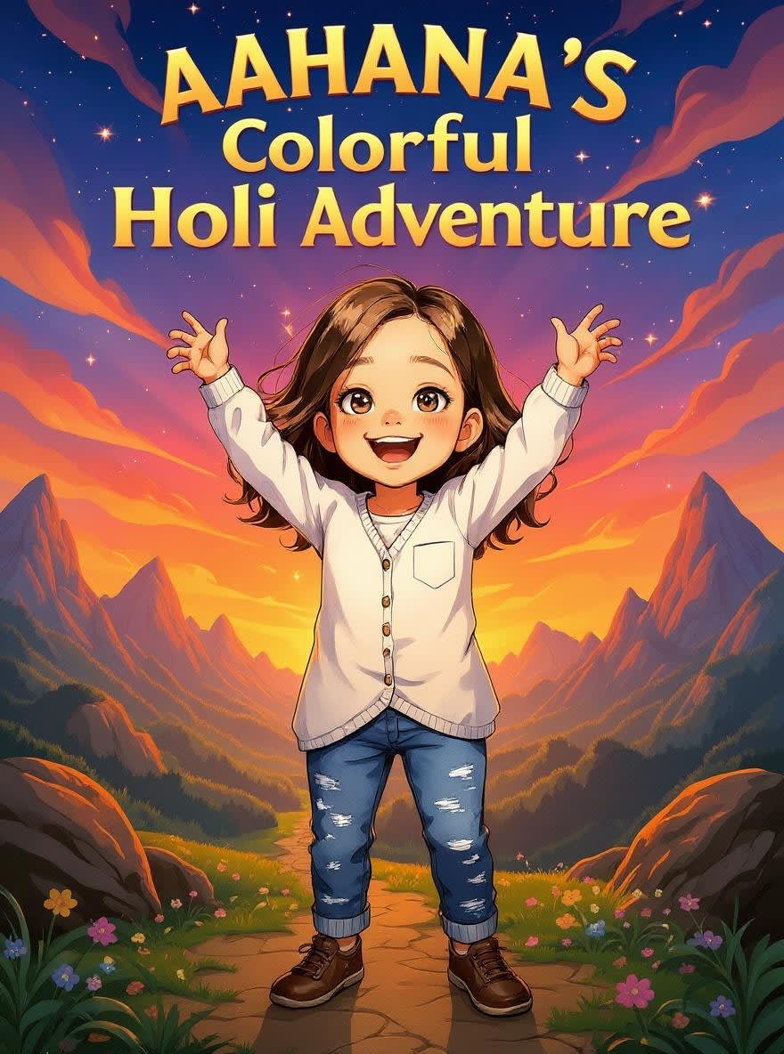 Cover of Aahana's Colorful Holi Adventure