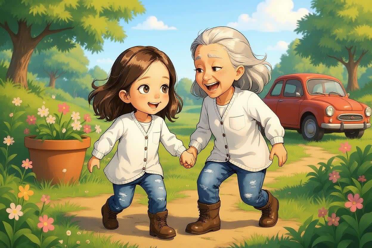 Aahana's Colorful Holi Adventure — illustration for page 9