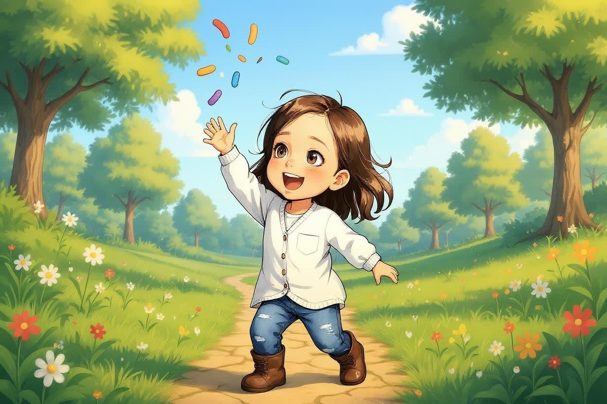 Aahana's Colorful Holi Adventure — illustration for page 11