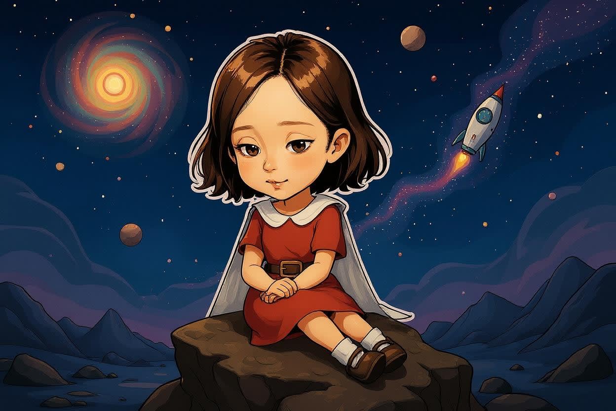 Aahana's Cosmic Quest — illustration for page 7
