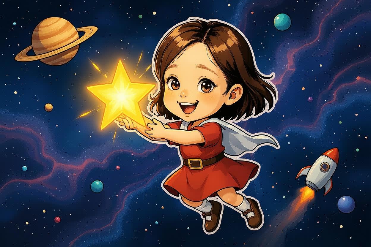 Aahana's Cosmic Quest — illustration for page 10