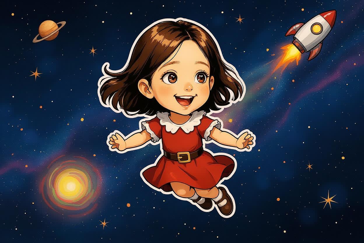 Aahana's Cosmic Quest — illustration for page 12
