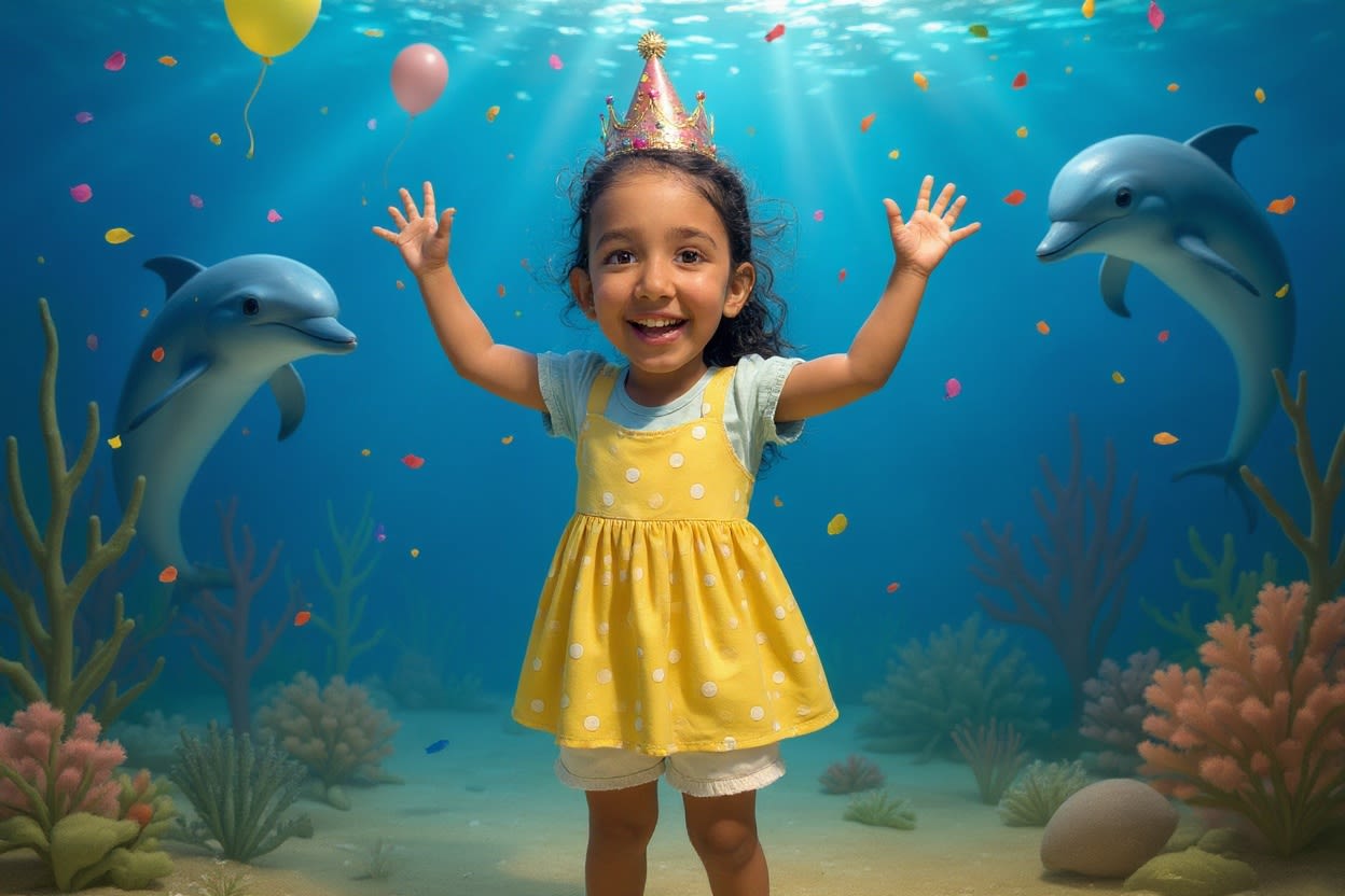 Shreya's Underwater Adventure — illustration for page 11