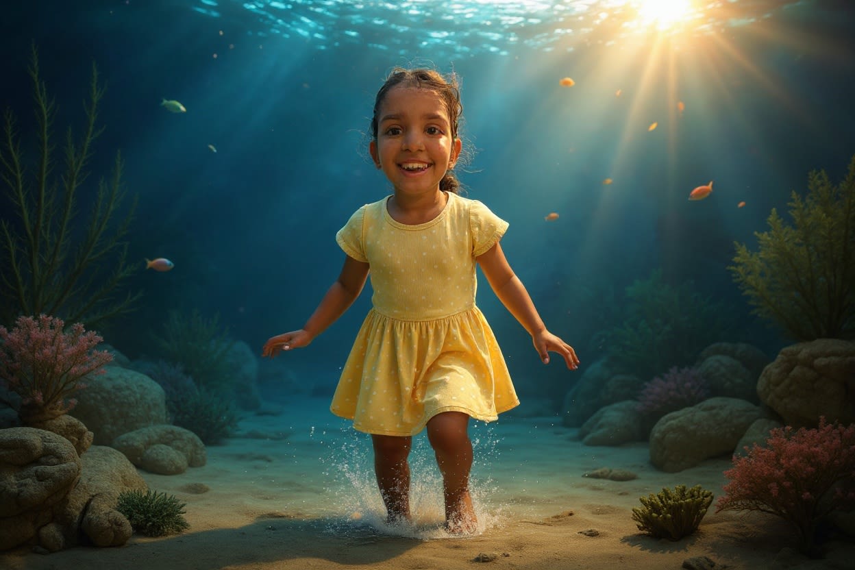 Shreya's Underwater Adventure — illustration for page 12