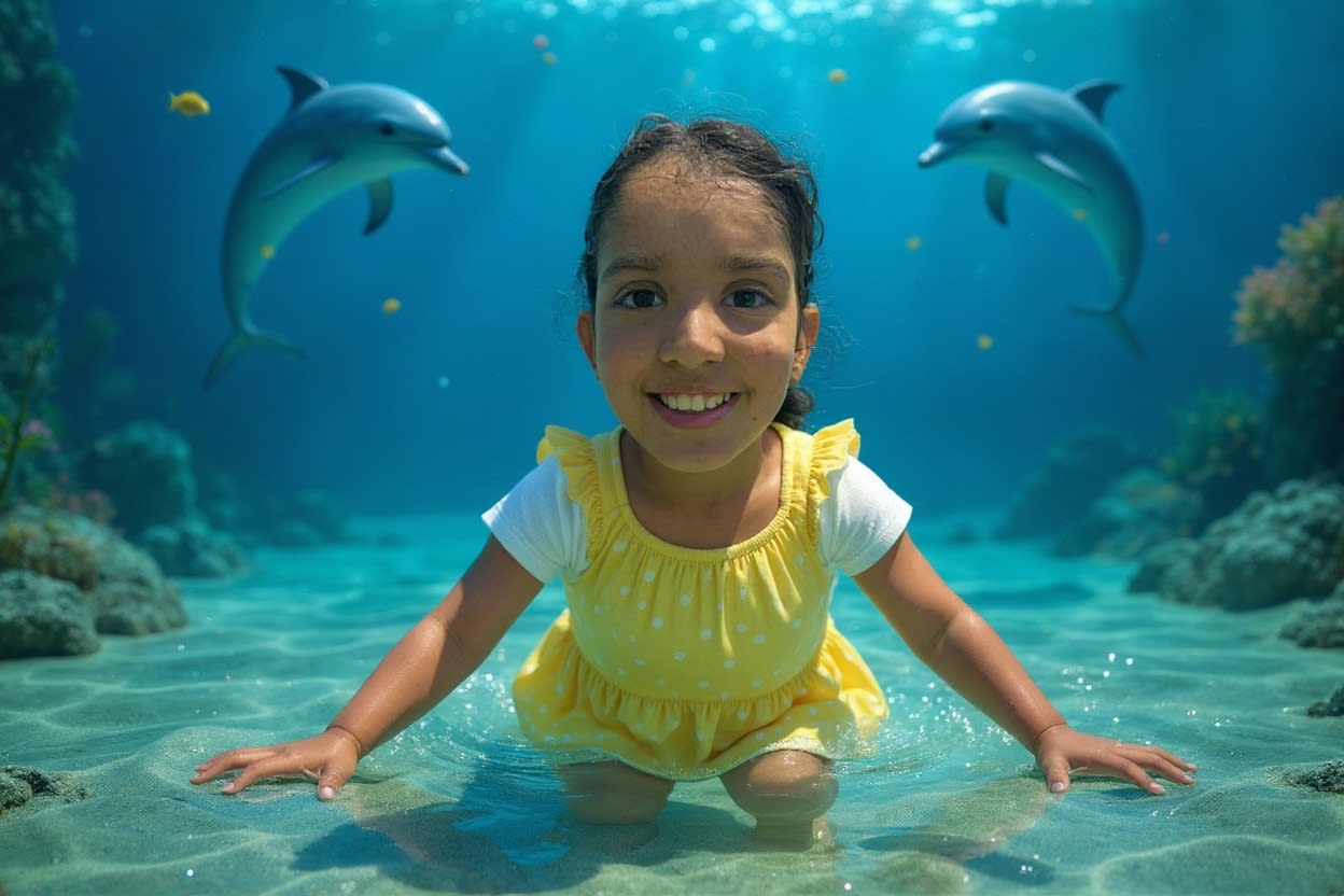 Shreya's Underwater Birthday Adventure — illustration for page 11