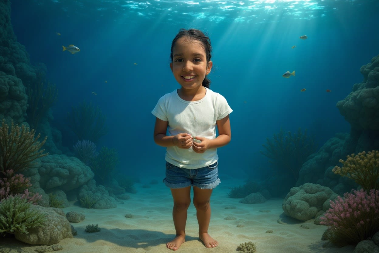 Shreya's Underwater Birthday Adventure — illustration for page 12