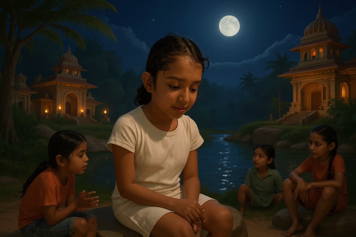 Shreya and the Diwali Adventure — illustration for page 6