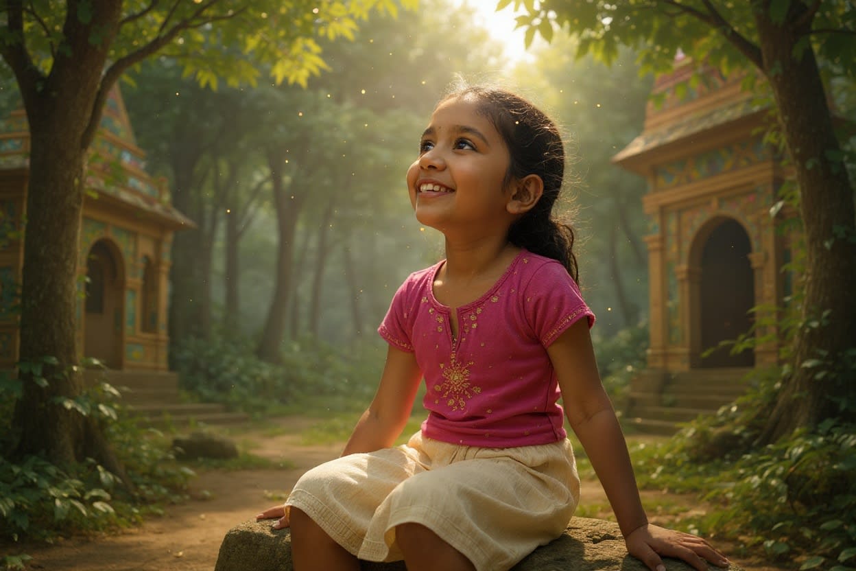 Shreya and the Diwali Adventure — illustration for page 7