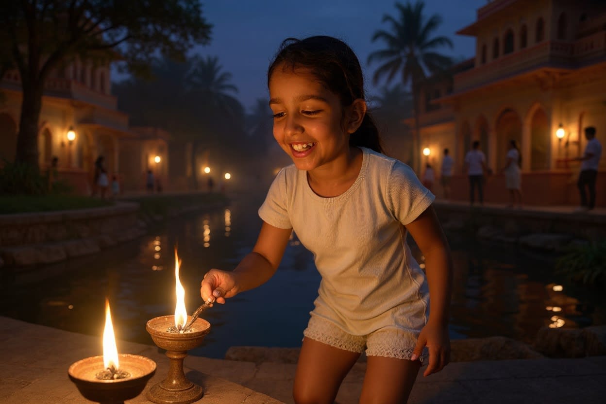 Shreya and the Diwali Adventure — illustration for page 10