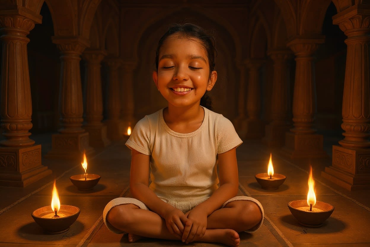 Shreya and the Diwali Adventure — illustration for page 12