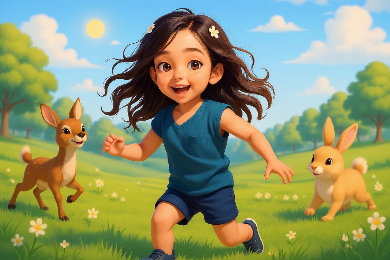 Aahana's Mountain Adventure — illustration for page 3