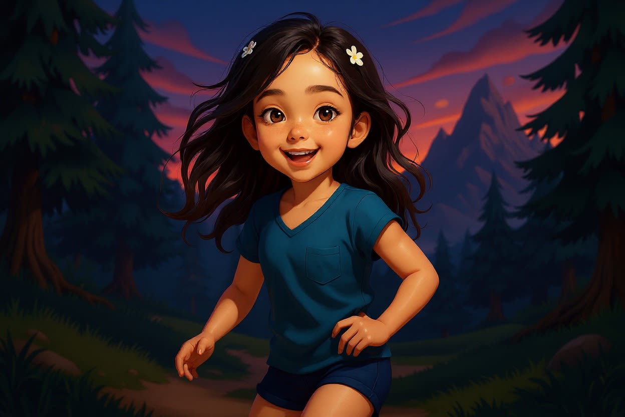 Aahana's Mountain Adventure — illustration for page 7