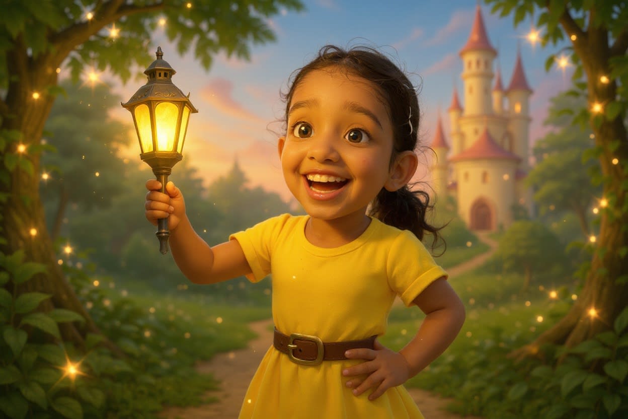Shreya and the Festival of Lights — illustration for page 3