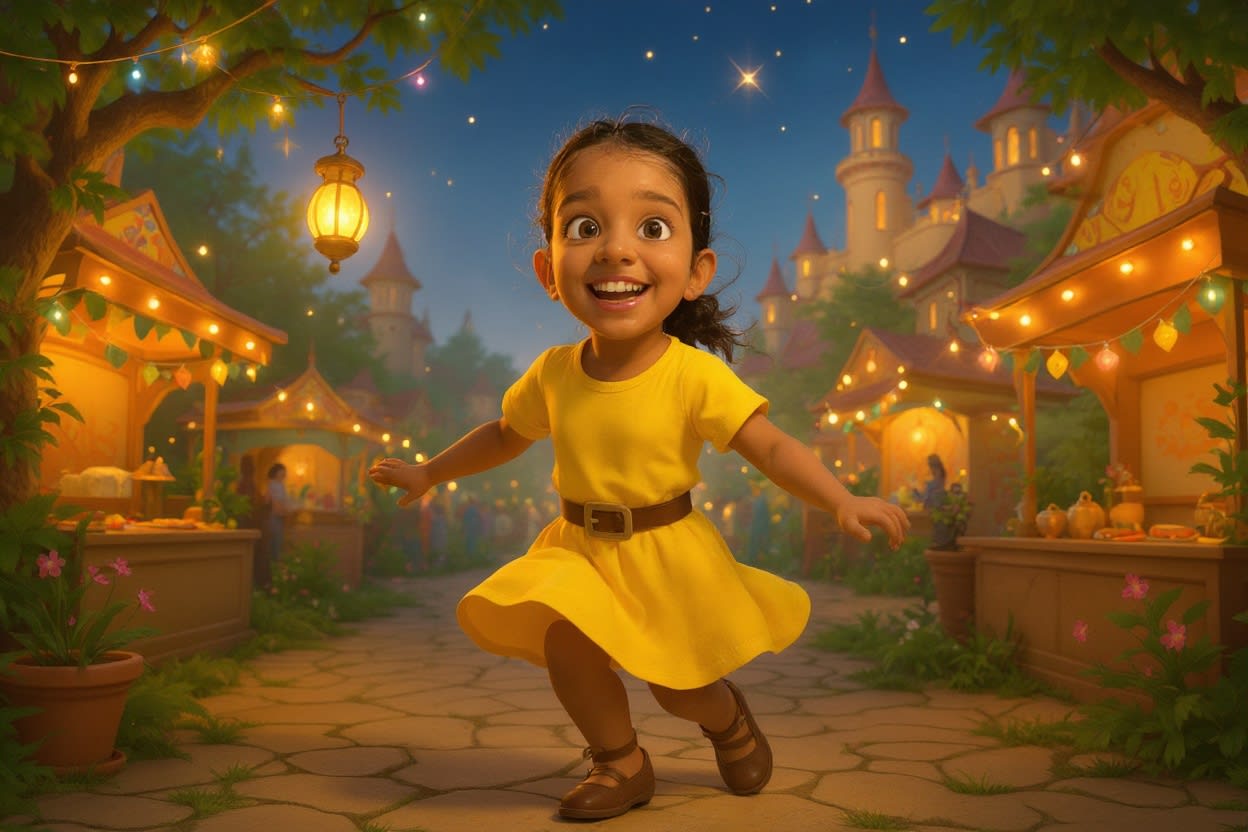 Shreya and the Festival of Lights — illustration for page 4