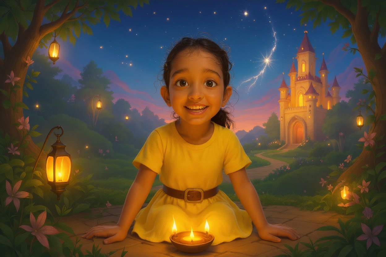 Shreya and the Festival of Lights — illustration for page 12