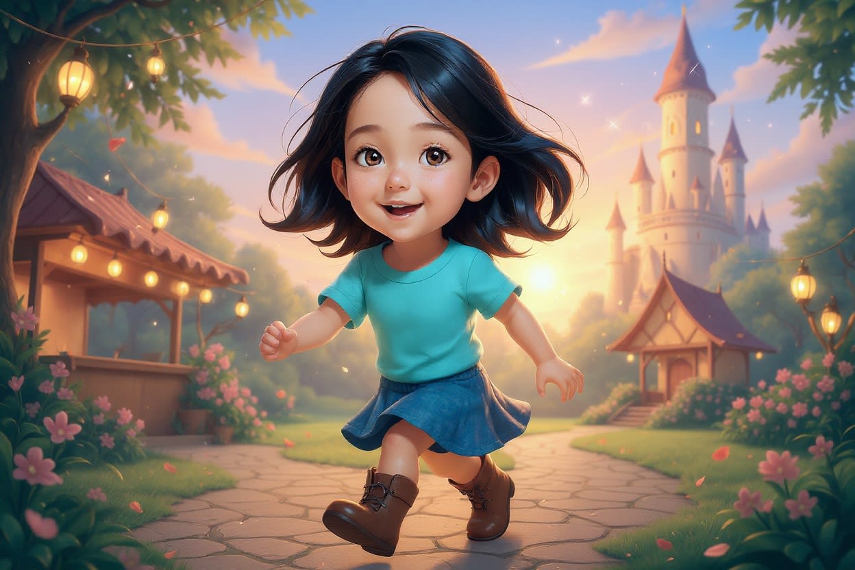 Aahana's Diwali Adventure — illustration for page 2
