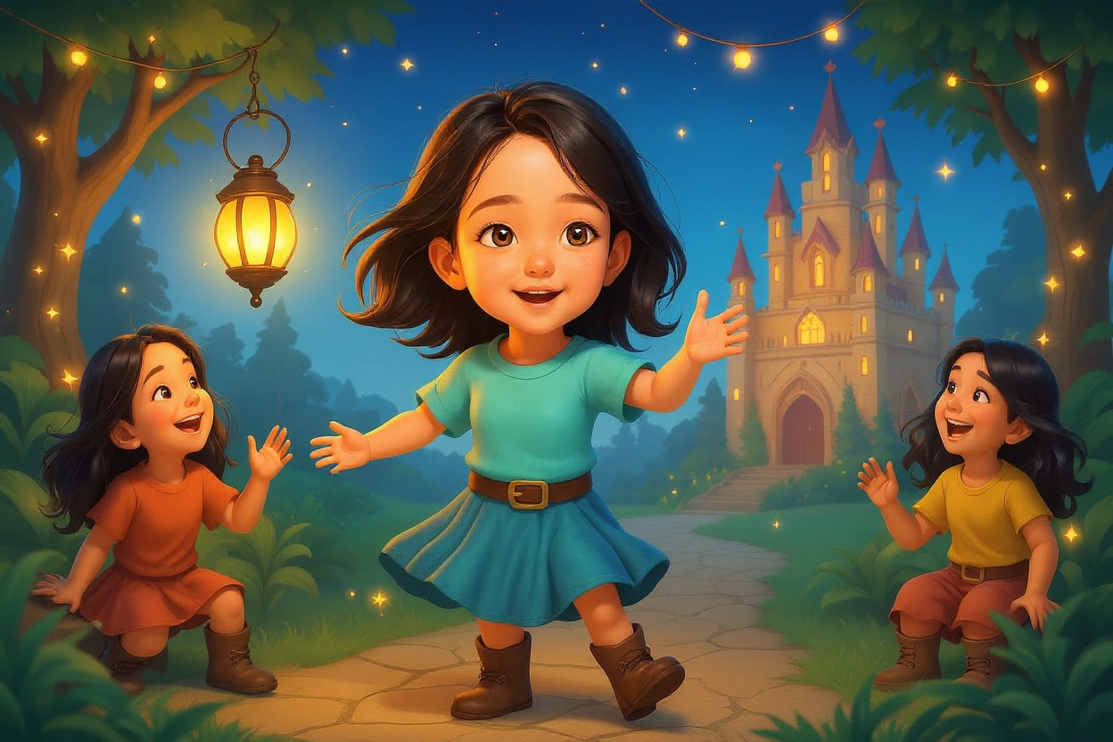 Aahana's Diwali Adventure — illustration for page 3