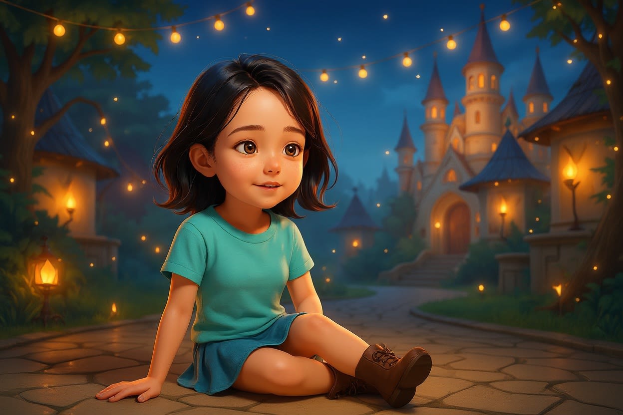 Aahana's Diwali Adventure — illustration for page 5
