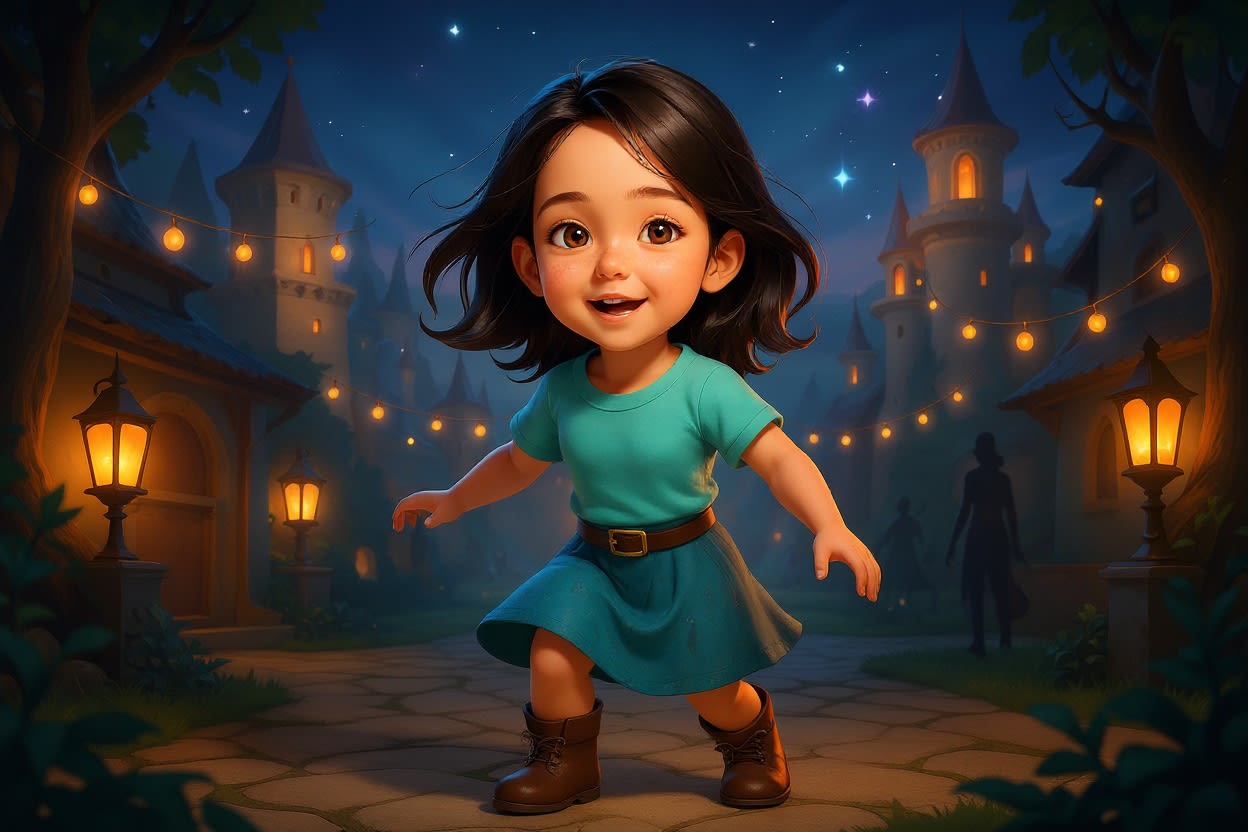 Aahana's Diwali Adventure — illustration for page 7