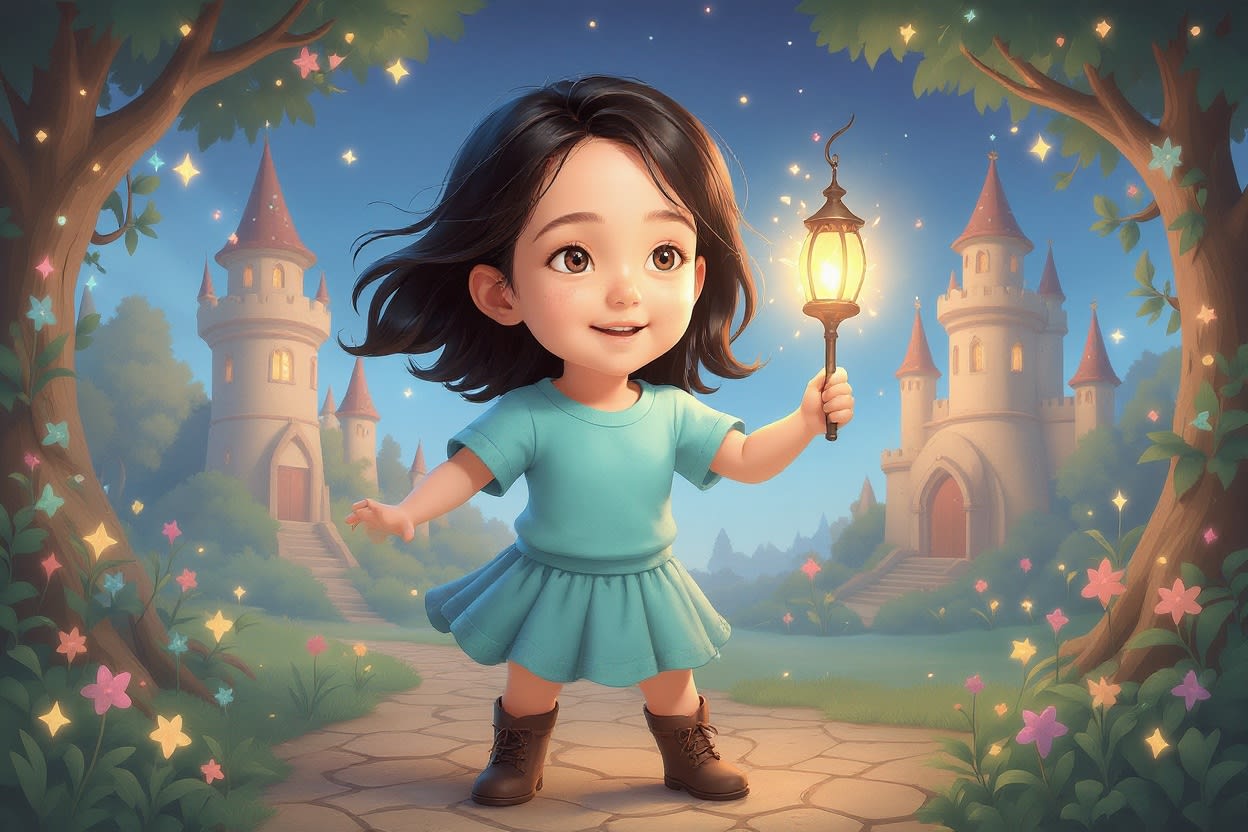 Aahana's Diwali Adventure — illustration for page 8