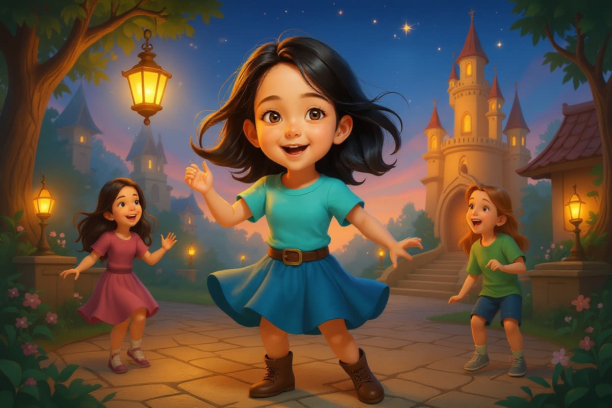 Aahana's Diwali Adventure — illustration for page 9