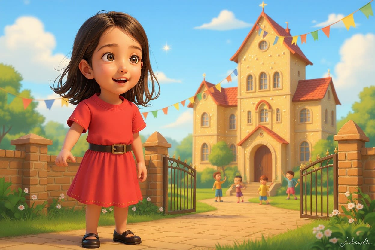 Shreya's New Adventure — illustration for page 1