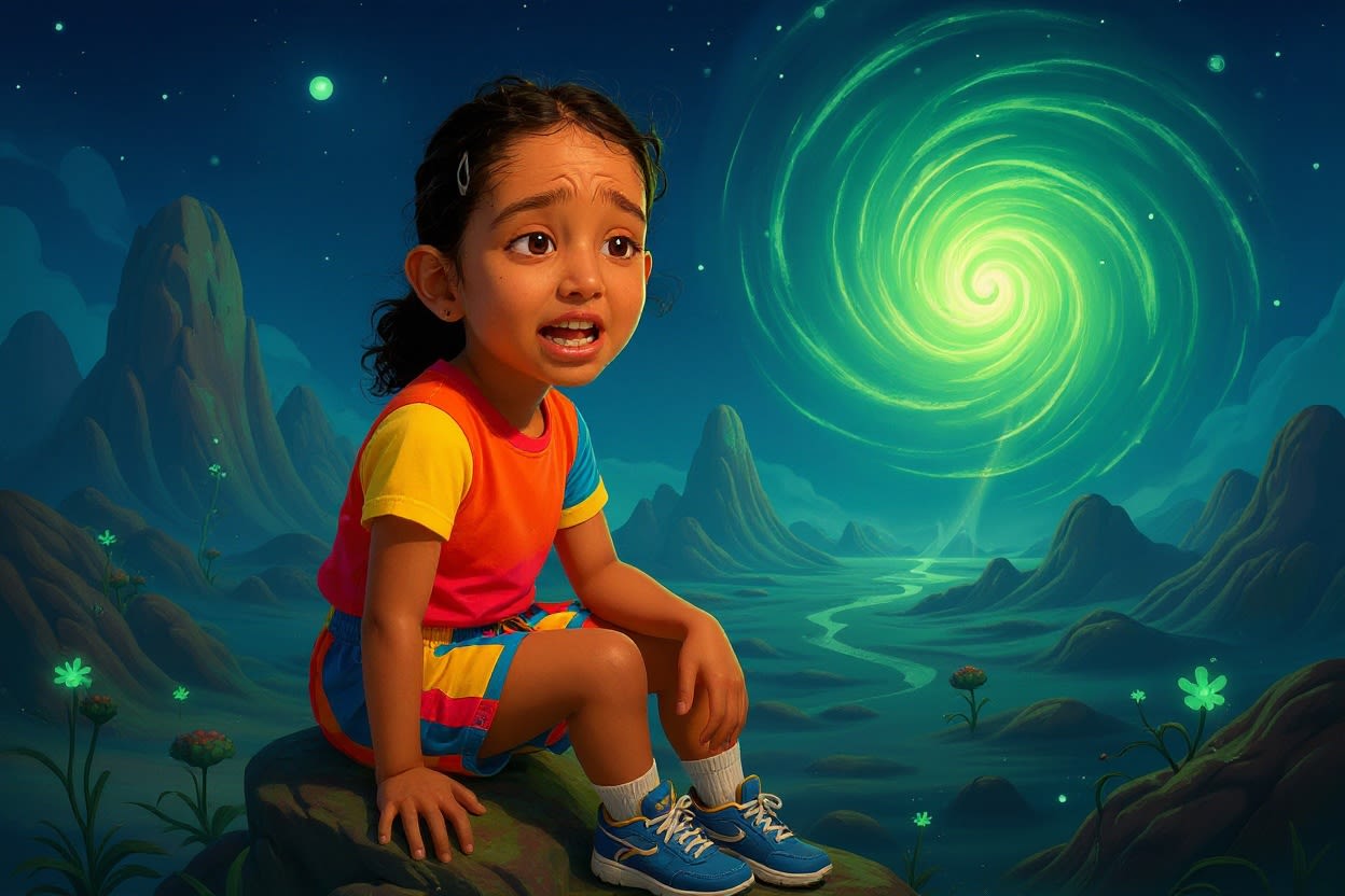 Shreya's Stellar Adventure — illustration for page 6
