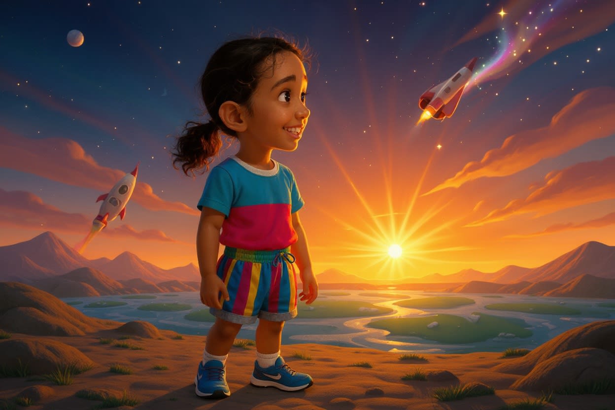 Shreya's Stellar Adventure — illustration for page 11