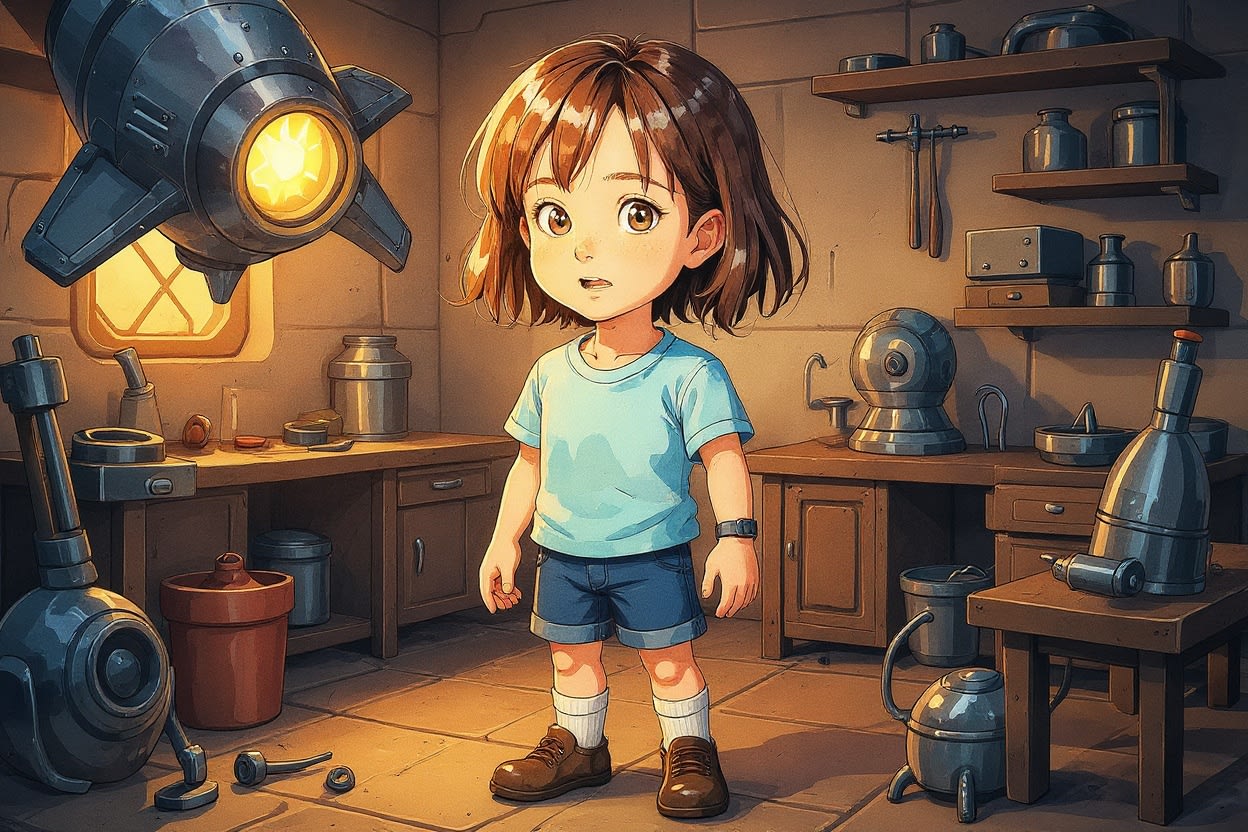 Aahana's Moon Adventure — illustration for page 2