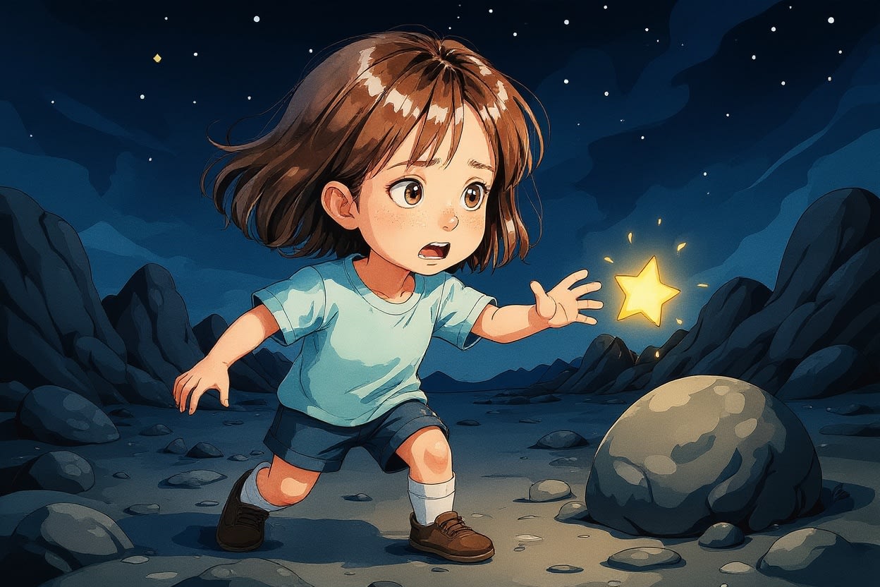 Aahana's Moon Adventure — illustration for page 5