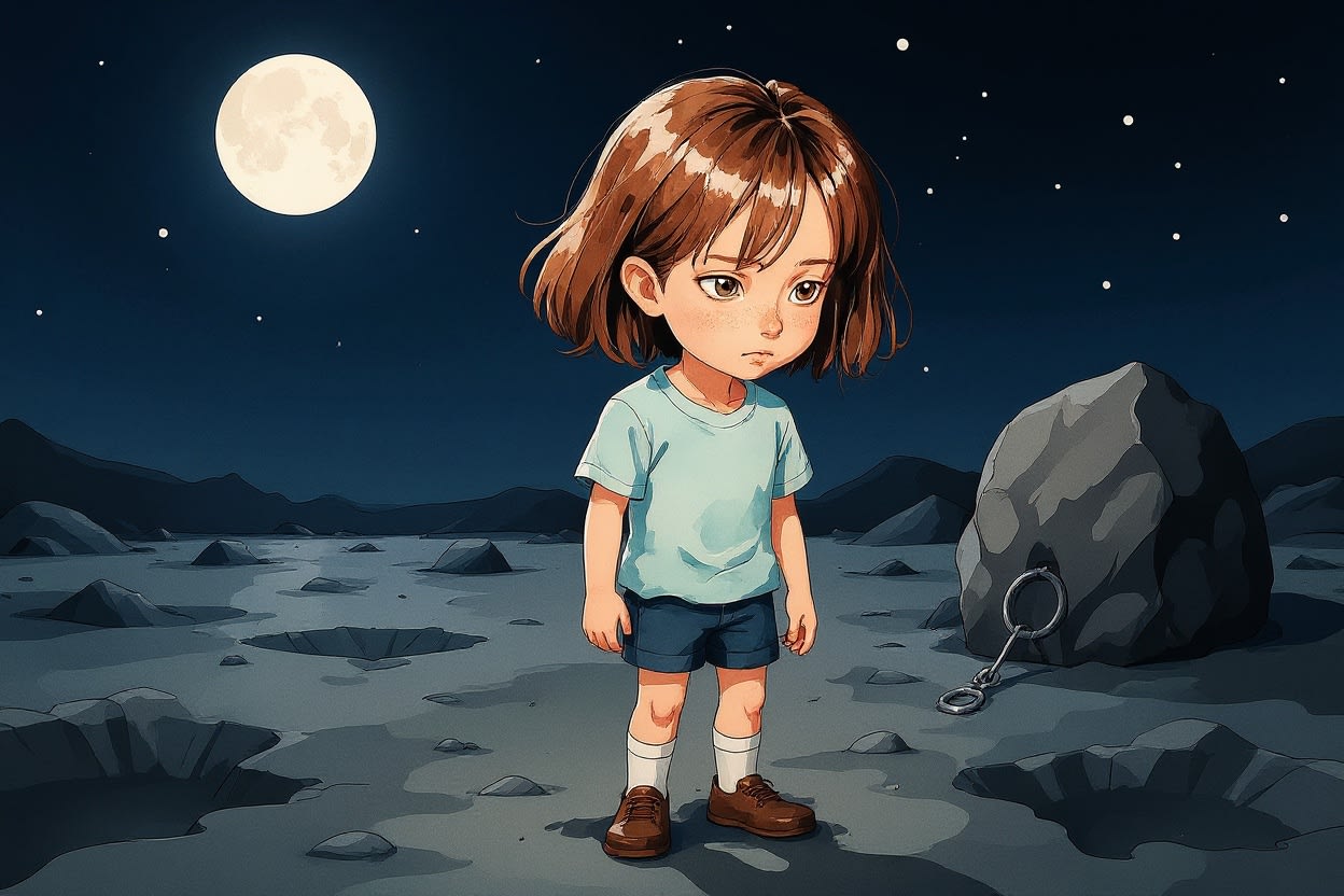 Aahana's Moon Adventure — illustration for page 6