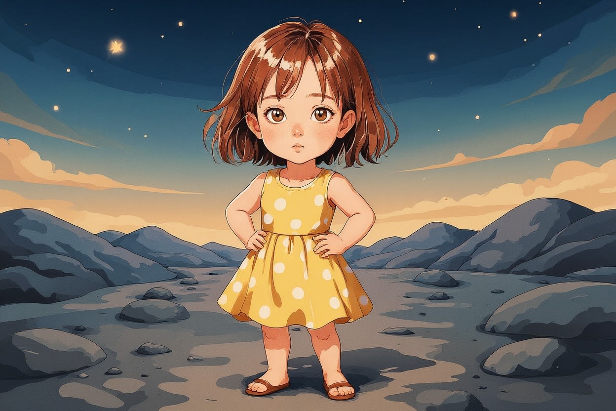 Aahana's Moon Adventure — illustration for page 8