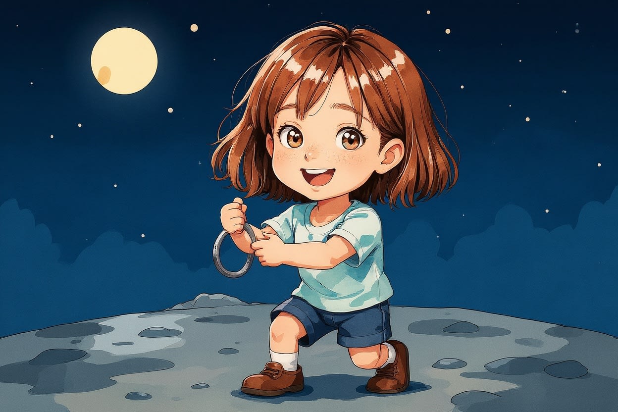 Aahana's Moon Adventure — illustration for page 11