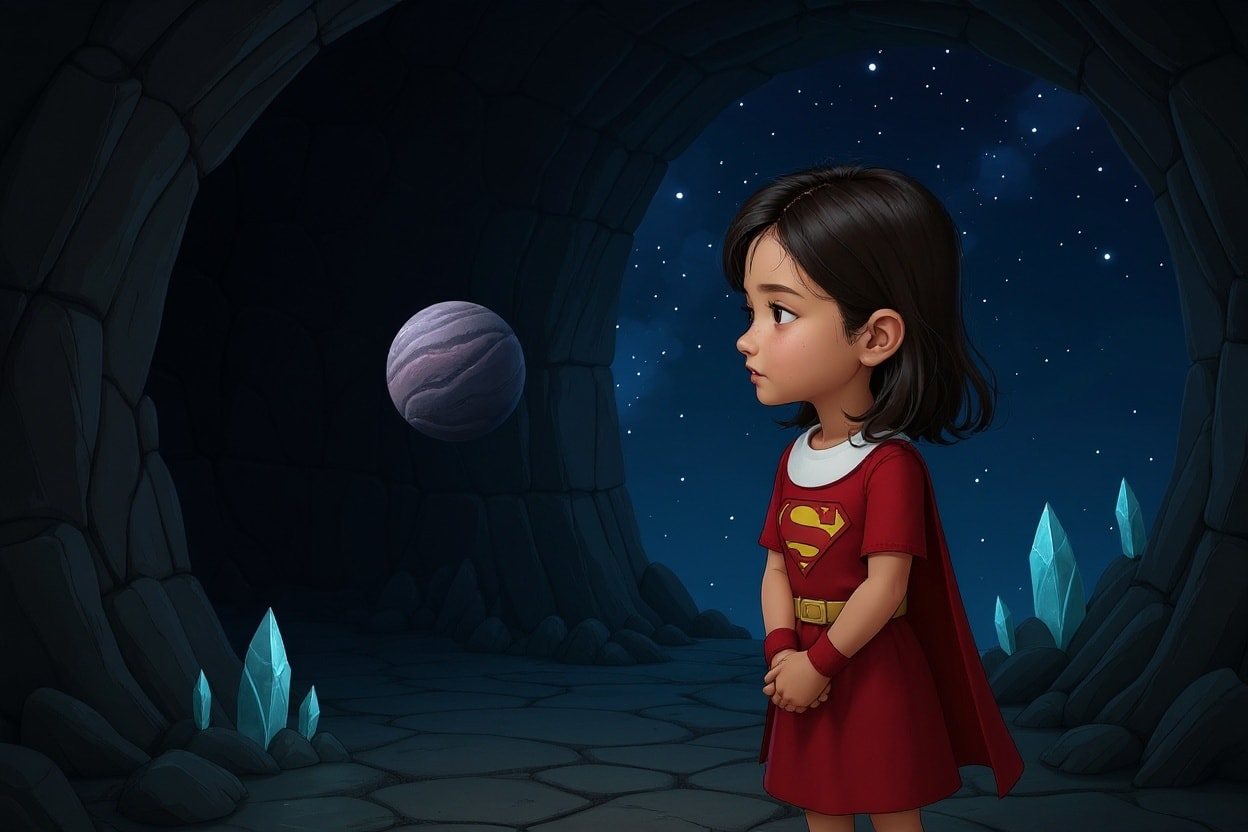 Shreya's Cosmic Quest — illustration for page 6