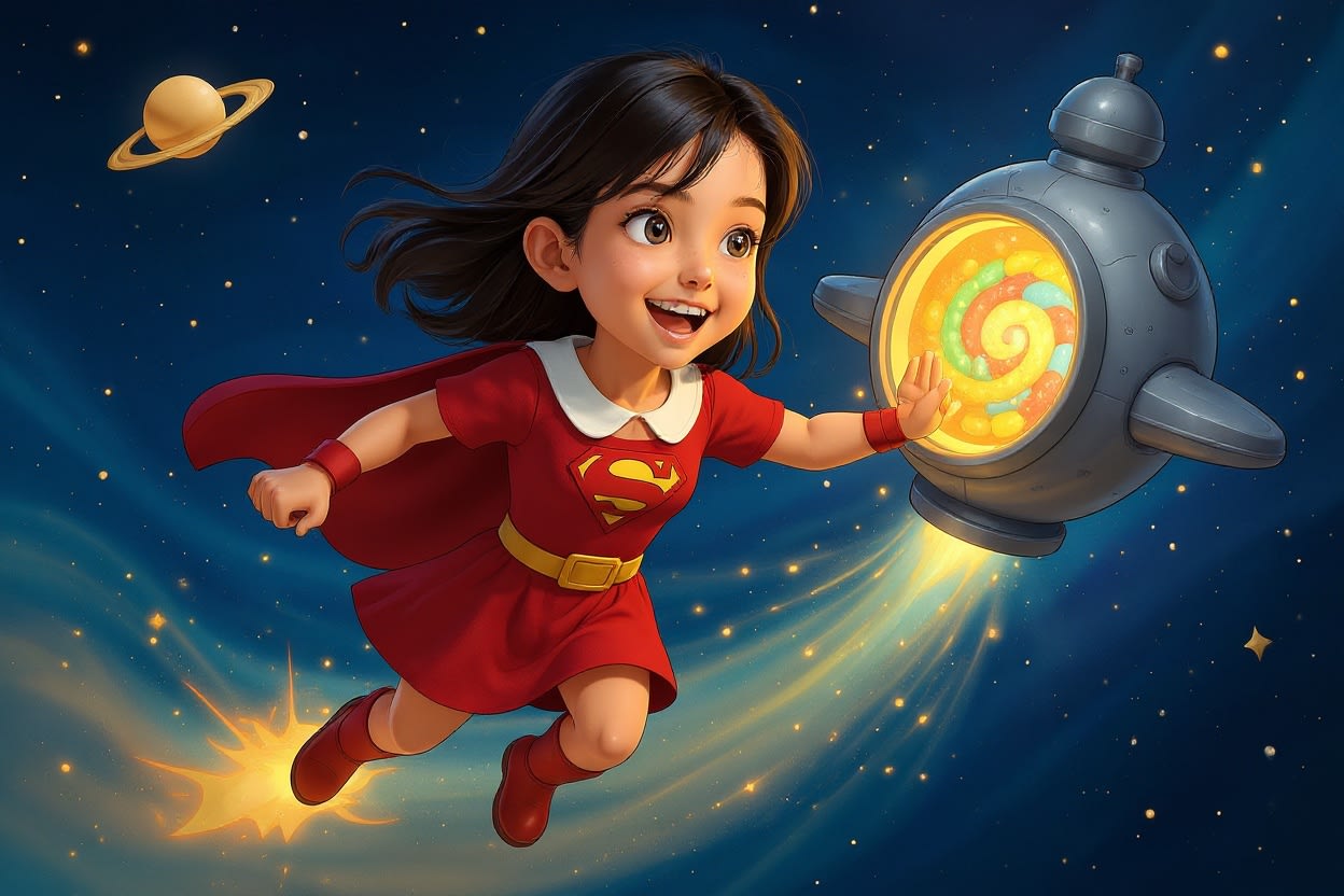 Shreya's Cosmic Quest — illustration for page 10