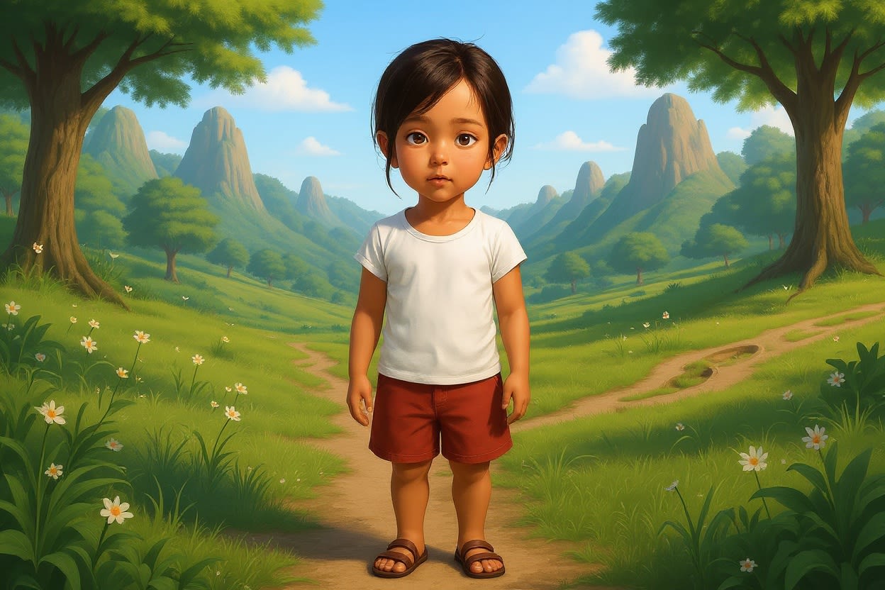 Aahana's Dinosaur Adventure — illustration for page 2