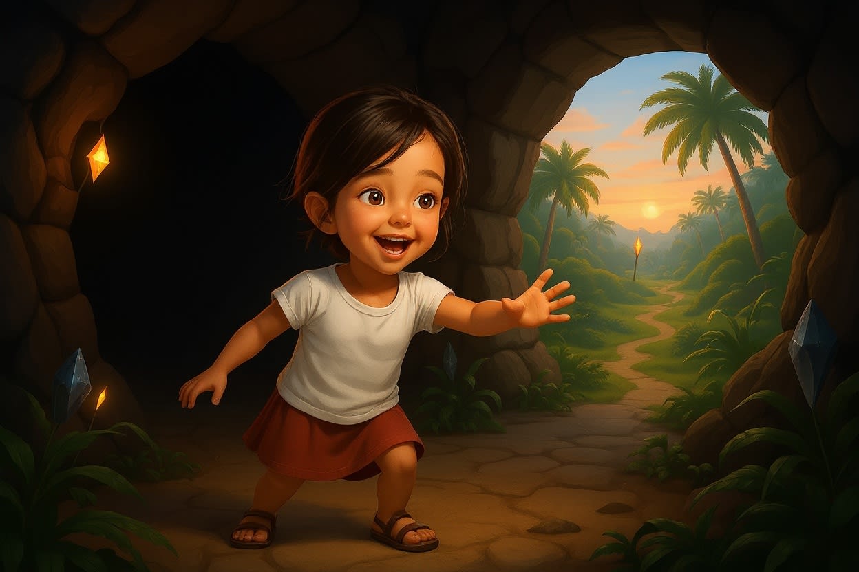 Aahana's Dinosaur Adventure — illustration for page 9