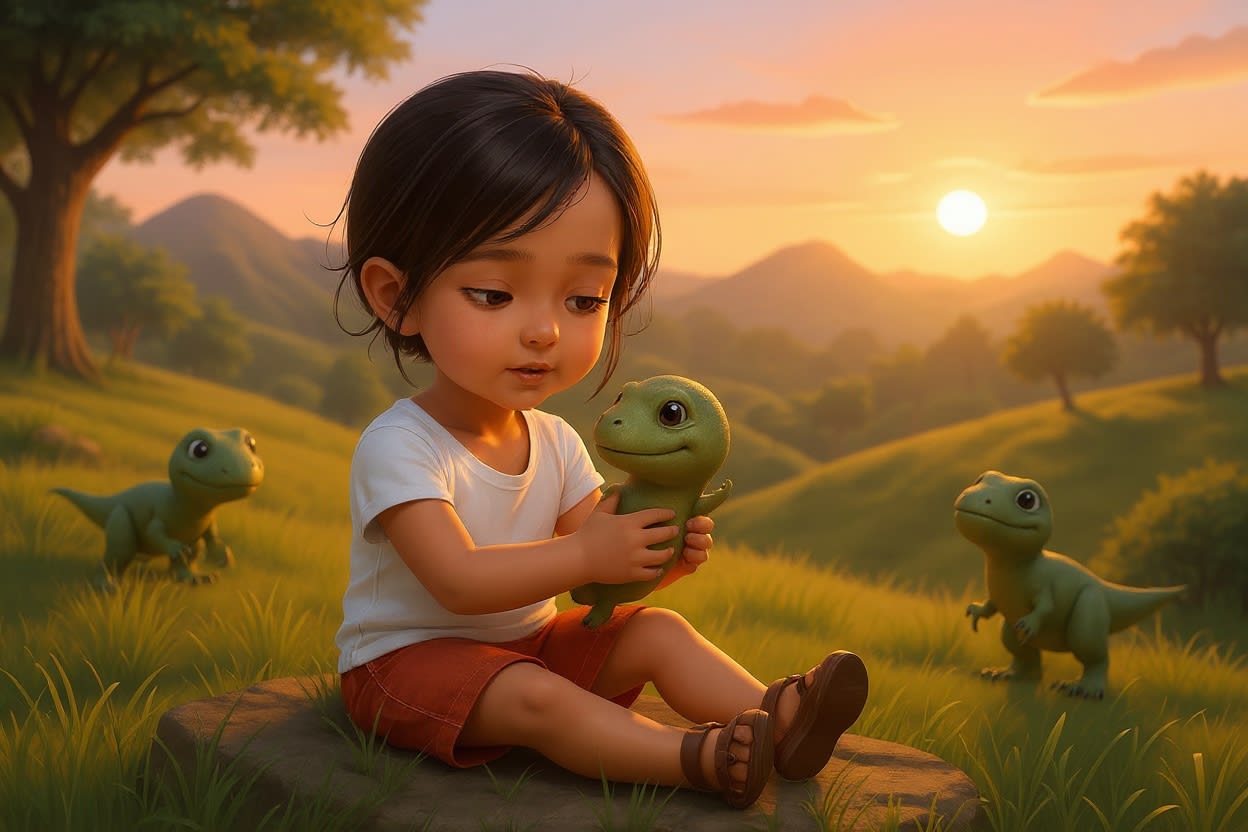 Aahana's Dinosaur Adventure — illustration for page 12